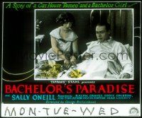 2g115 BACHELOR'S PARADISE glass slide '28 Bachelor Girl Sally O'Neil with Gas House Romeo!
