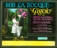 2g137 GIGOLO glass slide '26 La Rocque's mother is bankrupted by a gigolo & he becomes one himself!