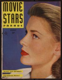 2g105 MOVIE STARS PARADE magazine August 1946 portrait of sexy Lauren Bacall from The Big Sleep!