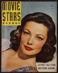 2g108 MOVIE STARS PARADE magazine November 1946 sexiest Gene Tierney from Razor's Edge by Powolny!