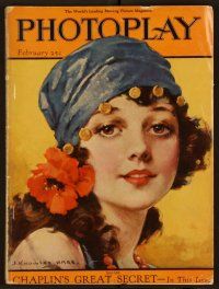2g051 PHOTOPLAY magazine February 1922 wonderful art of Lila Lee by J. Knowles Hare!