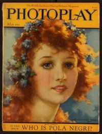 2g054 PHOTOPLAY magazine May 1922 art portrait of pretty Betty Compson by J. Knowles Hare!