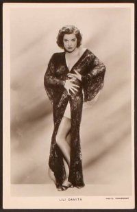 2g029 LOT OF 14 LILI DAMITA EUROPEAN POSTCARDS lot '30s images of the sexy star in different poses!