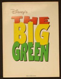 2g244 BIG GREEN presskit '95 Walt Disney teen soccer movie starring Steve Guttenberg!