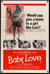 2h054 BABY LOVE 1sh '69 would you give a home to a girl like Luci, a BAD girl!