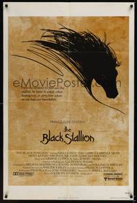 2h095 BLACK STALLION 1sh '79 Carroll Ballard, great Thurston horse artwork!