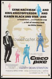 2h162 CISCO PIKE 1sh '71 Gene Hackman, Kris Kristofferson, Karen Black, Viva!