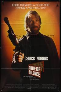 2h171 CODE OF SILENCE 1sh '85 Chuck Norris is a good cop having a very bad day!