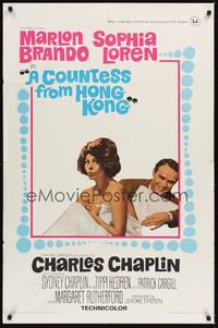 2h182 COUNTESS FROM HONG KONG 1sh '67 Marlon Brando, sexy Sophia Loren, directed by Chaplin!