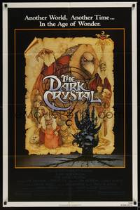 2h201 DARK CRYSTAL 1sh '82 Jim Henson & Frank Oz, Richard Amsel fantasy art!