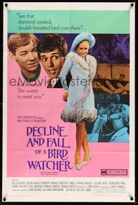 2h217 DECLINE & FALL OF A BIRD WATCHER 1sh '69 she's sexy and wants to meet you!
