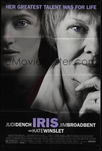 2h424 IRIS 1sh '01 extreme close-ups of Judi Dench & Kate Winslet!