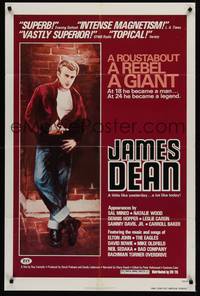 2h432 JAMES DEAN: THE FIRST AMERICAN TEENAGER 1sh '76 his story will startle you!