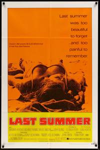 2h470 LAST SUMMER 1sh '69 super sexy Barbara Hershey is too beautiful to forget!