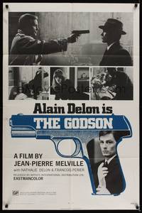 2h475 LE SAMOURAI 1sh '72 Jean-Pierre Melville film noir classic, Alain Delon, the Godson!