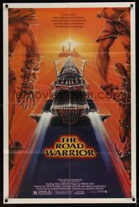 2h515 MAD MAX 2: THE ROAD WARRIOR 1sh '82 Mel Gibson returns as Mad Max, art by Commander!