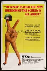 2h545 MASH int'l 1sh '70 Elliott Gould, Korean War classic directed by Robert Altman!