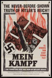 2h556 MEIN KAMPF 1sh '61 terrifying rise and ruin of Hitler's Reich from secret German files!
