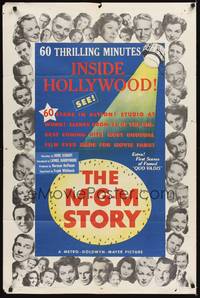 2h510 M-G-M STORY style A 1sh '51 MGM studio biography, headshots of many top stars!