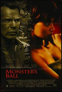2h570 MONSTER'S BALL DS 1sh '01 close-ups of pretty Halle Berry, Billy Bob Thornton!