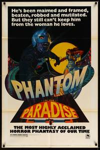 2h665 PHANTOM OF THE PARADISE revised 1sh '74 Brian De Palma, he sold his soul for rock n' roll!