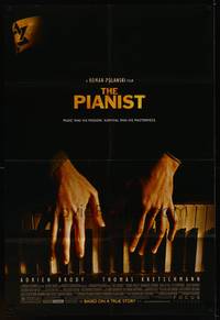 2h666 PIANIST DS 1sh '02 directed by Roman Polanski, Adrien Brody!