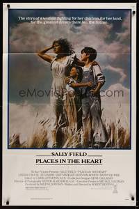 2h669 PLACES IN THE HEART 1sh '84 single mother Sally Field fights for her children & her land!