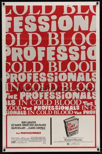 2h686 PROFESSIONALS/IN COLD BLOOD 1sh '70 Richard Brooks directed double-bill!