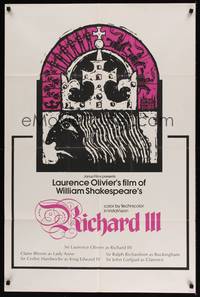 2h717 RICHARD III 1sh R60s Laurence Olivier as director and in title role!