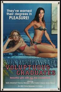 2h945 VOLUPTUOUS GRADUATES 1sh '80s they've earned their degrees in PLEASURE!