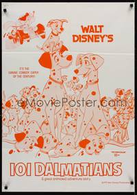 2j320 ONE HUNDRED & ONE DALMATIANS 25x35 special R79 most classic Walt Disney canine family cartoon!