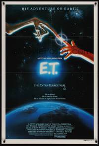 2j297 E.T. THE EXTRA TERRESTRIAL Aust 1sh '82 Steven Spielberg classic, John Alvin art!