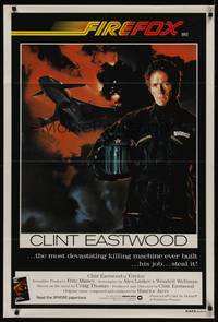 2j301 FIREFOX Aust 1sh '82 cool C.D. de Mar art of killing machine Clint Eastwood!
