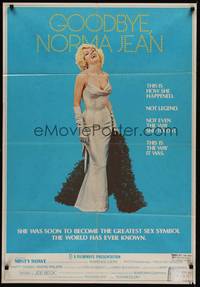 2j305 GOODBYE NORMA JEAN Aust 1sh '76 great art of sexiest Misty Rowe as Marilyn Monroe!