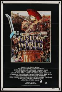 2j307 HISTORY OF THE WORLD PART I Aust 1sh '81 artwork of Roman soldier Mel Brooks by John Alvin!