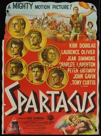 2j331 SPARTACUS Aust 1sh '61 classic Stanley Kubrick & Kirk Douglas epic, cool artwork!