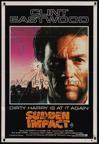 2j332 SUDDEN IMPACT Aust 1sh '83 Clint Eastwood is at it again as Dirty Harry, great image!