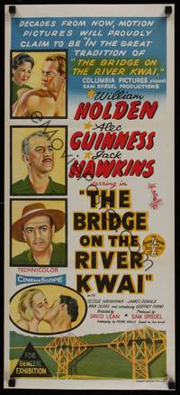 2j363 BRIDGE ON THE RIVER KWAI Aust daybill '58 William Holden, Alec Guinness, David Lean classic!