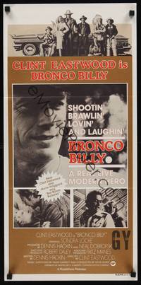 2j364 BRONCO BILLY Aust daybill '80 close-up of director & star Clint Eastwood!