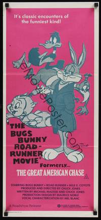 2j365 BUGS BUNNY & ROAD RUNNER MOVIE Aust daybill '79 Chuck Jones classic comedy cartoon!