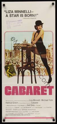 2j367 CABARET Aust daybill '72 Liza Minnelli sings & dances in Nazi Germany, directed by Bob Fosse