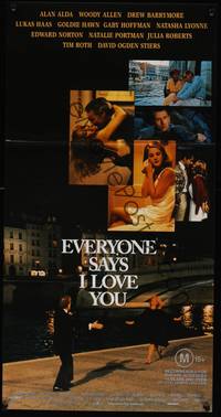 2j406 EVERYONE SAYS I LOVE YOU Aust daybill '96 Woody Allen directed, Julia Roberts, Barrymore!