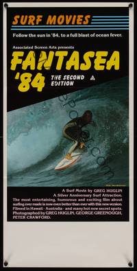 2j409 FANTASEA '84 Aust daybill '84 great close up surfing photo, a blast of ocean fever!