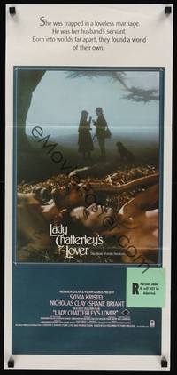 2j475 LADY CHATTERLEY'S LOVER Aust daybill '81 D.H. Lawrence, sexy Sylvia Kristel in the hay!