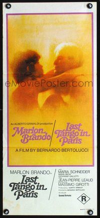 2j476 LAST TANGO IN PARIS Aust daybill '73 Marlon Brando, Maria Schneider, Bernardo Bertolucci