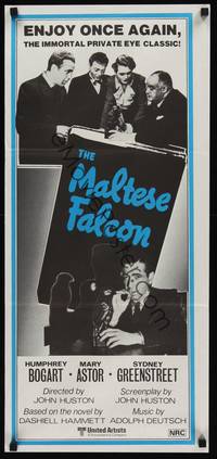 2j488 MALTESE FALCON Aust daybill R80s Humphrey Bogart, Peter Lorre, directed by John Huston!