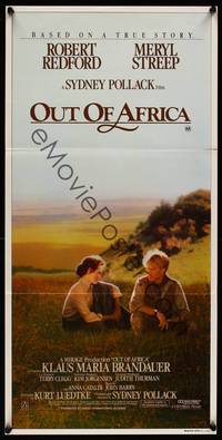 2j520 OUT OF AFRICA Aust daybill '85 Robert Redford & Meryl Streep, directed by Sydney Pollack!