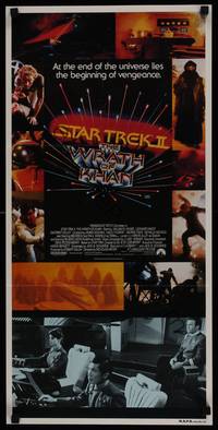 2j551 STAR TREK II Aust daybill '82 The Wrath of Khan, Leonard Nimoy,William Shatner, sci-fi sequel!