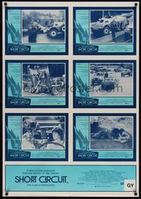 2j278 SHORT CIRCUIT Aust LC poster '86 cool images of Ally Sheedy, G.W. Bailey & Johnny Five!