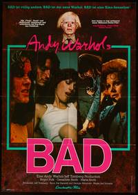 2j598 ANDY WARHOL'S BAD German '77 Carroll Baker, Perry King, sexploitation black comedy!